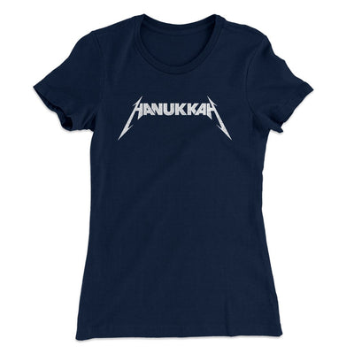 Hanukkah Women's T-Shirt Midnight Navy | Funny Shirt from Famous In Real Life