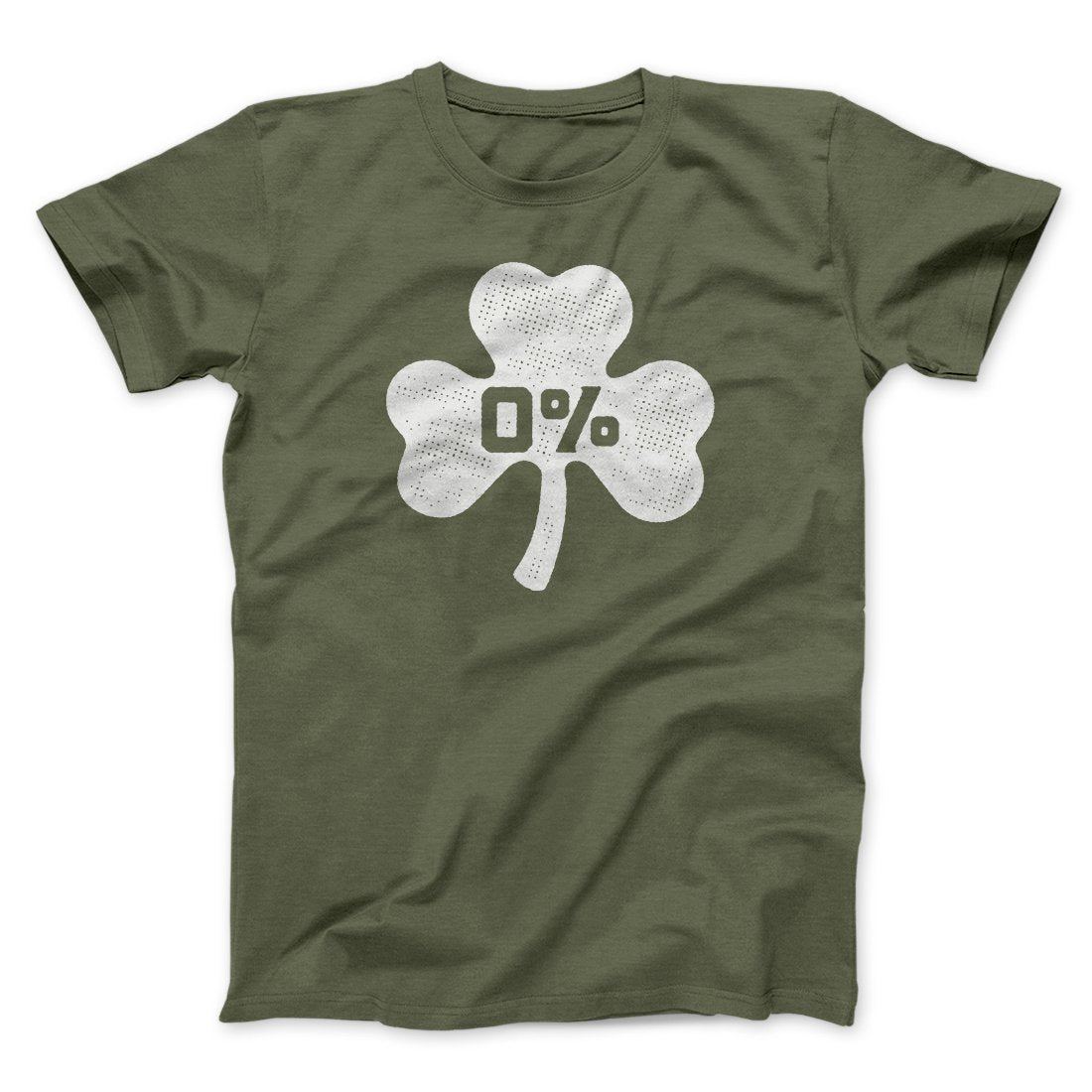 0% Irish Men/Unisex T-Shirt | Funny Shirt from Famous In Real Life