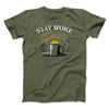 Stay Woke Coffee Funny Men/Unisex T-Shirt Military Green | Funny Shirt from Famous In Real Life