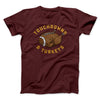 Touchdowns And Turkeys Men/Unisex T-Shirt Heather Maroon | Funny Shirt from Famous In Real Life