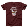 Merry Christmas Takeout Funny Hanukkah Men/Unisex T-Shirt Heather Maroon | Funny Shirt from Famous In Real Life
