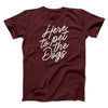 Here To Pet The Dogs Men/Unisex T-Shirt Heather Maroon | Funny Shirt from Famous In Real Life