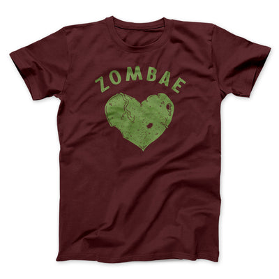 Zombae Men/Unisex T-Shirt Heather Maroon | Funny Shirt from Famous In Real Life