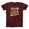 Here For A Gourd Time Men/Unisex T-Shirt Heather Maroon | Funny Shirt from Famous In Real Life