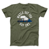 Watch Out For Hop-Ons Men/Unisex T-Shirt Olive | Funny Shirt from Famous In Real Life