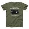 I Have To Return Some Videotapes Funny Movie Men/Unisex T-Shirt Heather Olive | Funny Shirt from Famous In Real Life