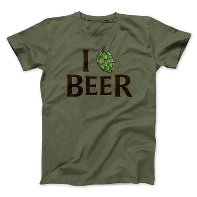 I Hop Craft Beer Men/Unisex T-Shirt Heather Olive | Funny Shirt from Famous In Real Life