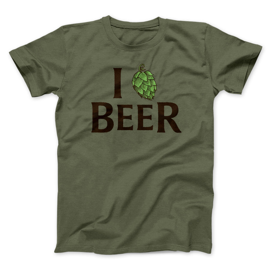 I Hop Craft Beer Men/Unisex T-Shirt Heather Olive | Funny Shirt from Famous In Real Life