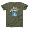 Nice Package Men/Unisex T-Shirt Heather Olive | Funny Shirt from Famous In Real Life