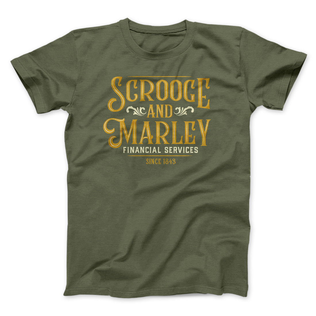 Scrooge & Marley Financial Services Funny Movie Men/Unisex T-Shirt | Funny Shirt from Famous In Real Life