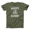 Regift Expert Men/Unisex T-Shirt Heather Olive | Funny Shirt from Famous In Real Life