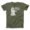 Boo - Ghost Men/Unisex T-Shirt Heather Olive | Funny Shirt from Famous In Real Life