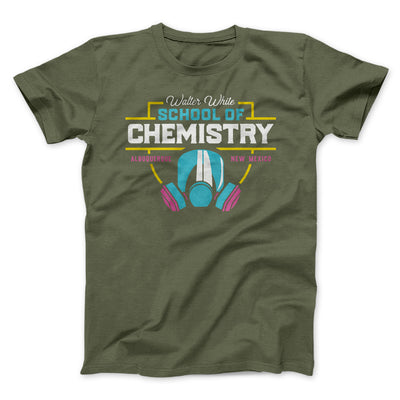 Walter White School of Chemistry Men/Unisex T-Shirt Olive | Funny Shirt from Famous In Real Life