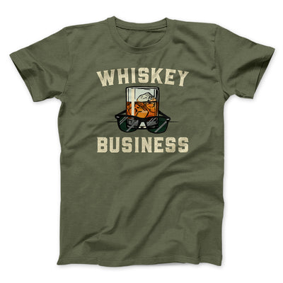 Whiskey Business Funny Movie Men/Unisex T-Shirt Heather Olive | Funny Shirt from Famous In Real Life