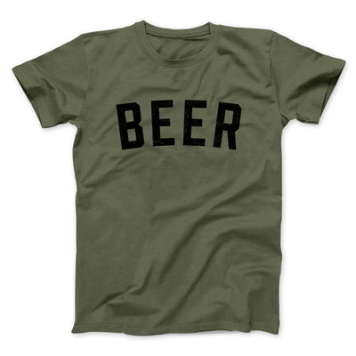 Beer Men/Unisex T-Shirt Heather Olive | Funny Shirt from Famous In Real Life