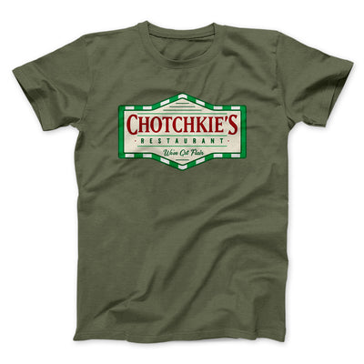 Chotchkie's Restaurant Funny Movie Men/Unisex T-Shirt Olive | Funny Shirt from Famous In Real Life