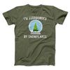 I'm Surrounded By Snowflakes Men/Unisex T-Shirt Olive | Funny Shirt from Famous In Real Life