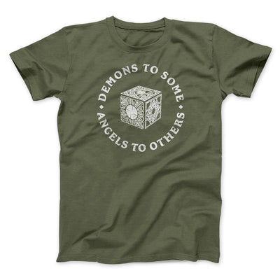 Demons To Some Angels To Others Funny Movie Men/Unisex T-Shirt Heather Olive | Funny Shirt from Famous In Real Life