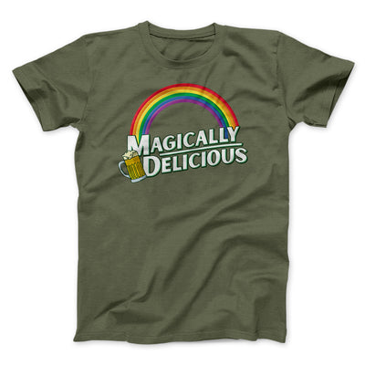 Magically Delicious Men/Unisex T-Shirt Heather Olive | Funny Shirt from Famous In Real Life