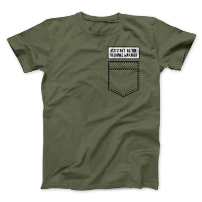 Assistant to the Regional Manager Men/Unisex T-Shirt Military Green | Funny Shirt from Famous In Real Life