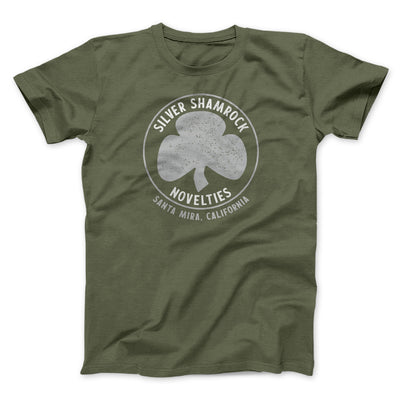 Silver Shamrock Novelties Funny Movie Men/Unisex T-Shirt Olive | Funny Shirt from Famous In Real Life