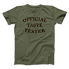 Official Taste Tester Funny Thanksgiving Men/Unisex T-Shirt Heather Olive | Funny Shirt from Famous In Real Life