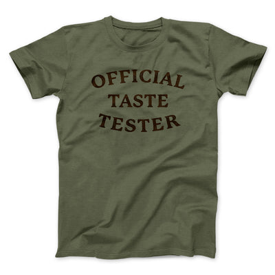 Official Taste Tester Men/Unisex T-Shirt Heather Olive | Funny Shirt from Famous In Real Life