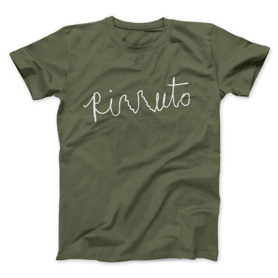 Rizzuto Cursive Funny Movie Men/Unisex T-Shirt Olive | Funny Shirt from Famous In Real Life