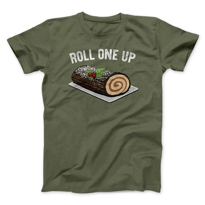 Roll One Up Men/Unisex T-Shirt Heather Olive | Funny Shirt from Famous In Real Life