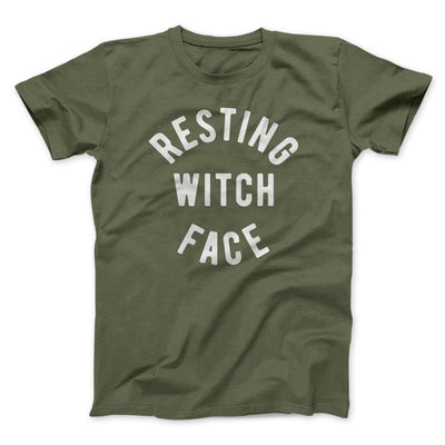 Resting Witch Face Men/Unisex T-Shirt Olive | Funny Shirt from Famous In Real Life