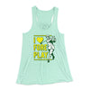 I Love Fore Play Women's Flowey Tank Top Mint | Funny Shirt from Famous In Real Life