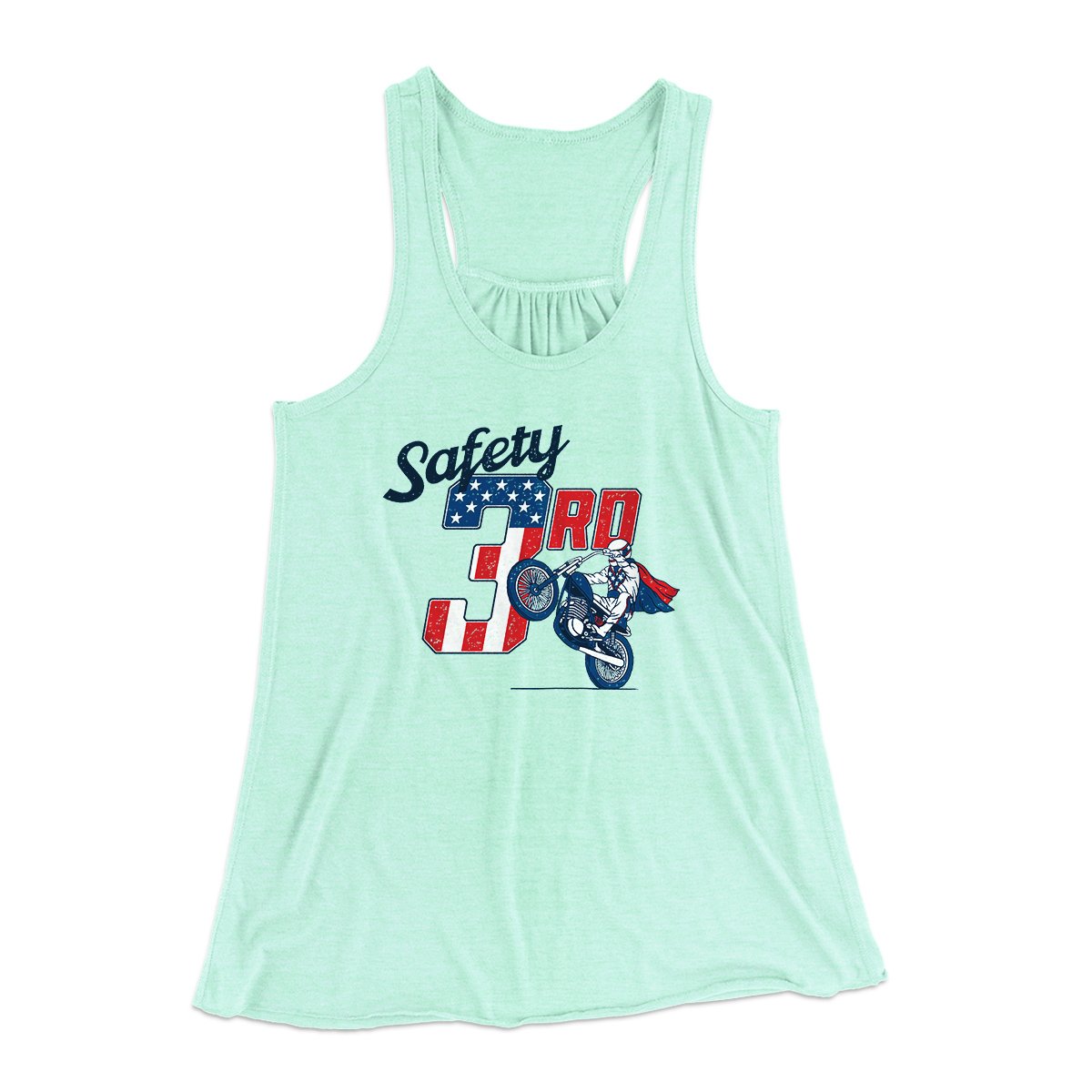 Safety 3rd Women's Flowey Tank Top | Funny Shirt from Famous In Real Life