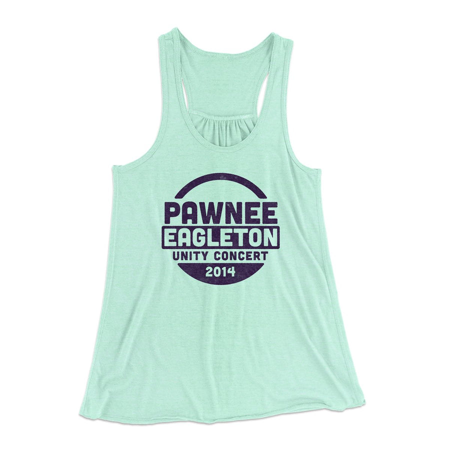 Pawnee Eagleton Unity Concert Women's Flowey Tank Top | Funny Shirt from Famous In Real Life