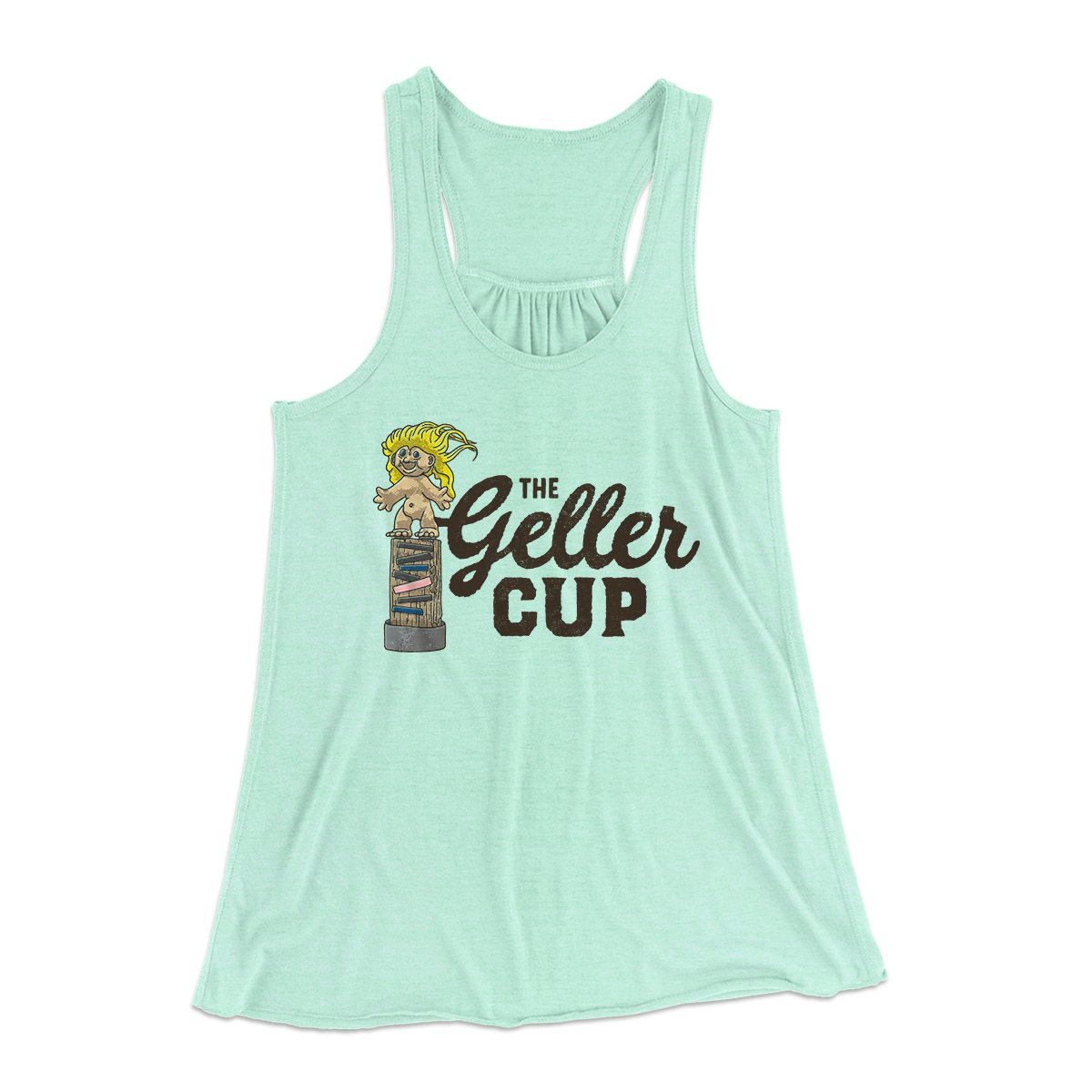 The Geller Cup Women's Flowey Tank Top | Funny Shirt from Famous In Real Life