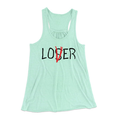 Loser Lover Women's Flowey Tank Top Mint | Funny Shirt from Famous In Real Life