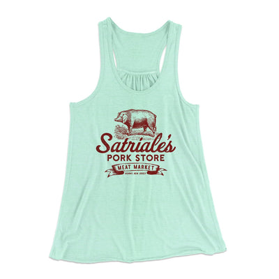 Satriale's Women's Flowey Tank Top Mint | Funny Shirt from Famous In Real Life