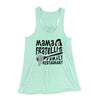 Mama Fratelli's Family Restaurant Women's Flowey Tank Top Mint | Funny Shirt from Famous In Real Life