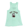 Pot Head Women's Flowey Tank Top Mint | Funny Shirt from Famous In Real Life