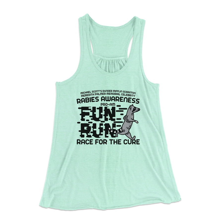 Rabies Awareness Fun Run Women's Flowey Tank Top | Funny Shirt from Famous In Real Life