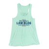 Bob Loblaw's Law Blog Women's Flowey Tank Top Mint | Funny Shirt from Famous In Real Life