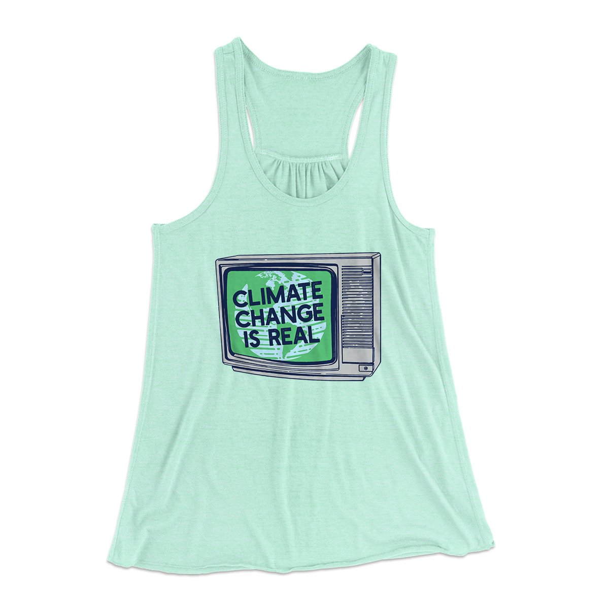 PSA: Climate Change is Real Women's Flowey Tank Top | Funny Shirt from Famous In Real Life