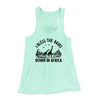 I Bless The Rains Down In Africa Women's Flowey Tank Top Mint | Funny Shirt from Famous In Real Life