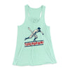 Touchdown! Funny Women's Flowey Tank Top Mint | Funny Shirt from Famous In Real Life