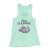 Nice Cleavage Women's Flowey Tank Top Mint | Funny Shirt from Famous In Real Life