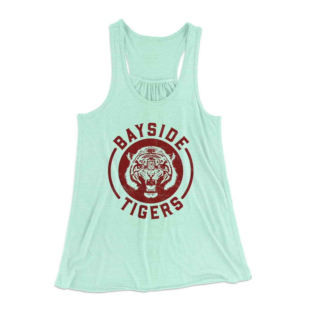 Bayside Tigers Women's Flowey Tank Top | Funny Shirt from Famous In Real Life