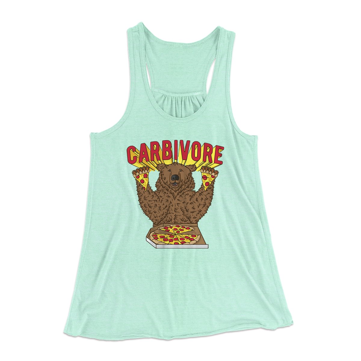 Carbivore Funny Women's Flowey Tank Top | Funny Shirt from Famous In Real Life