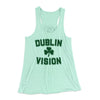 Dublin Vision Women's Flowey Tank Top Mint | Funny Shirt from Famous In Real Life