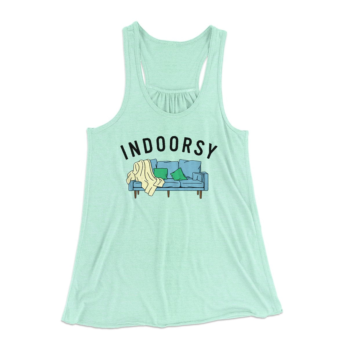 Indoorsy Women's Flowey Tank Top | Funny Shirt from Famous In Real Life