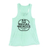 The Regal Beagle Women's Flowey Tank Top Mint | Funny Shirt from Famous In Real Life