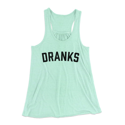Dranks Women's Flowey Tank Top Mint | Funny Shirt from Famous In Real Life